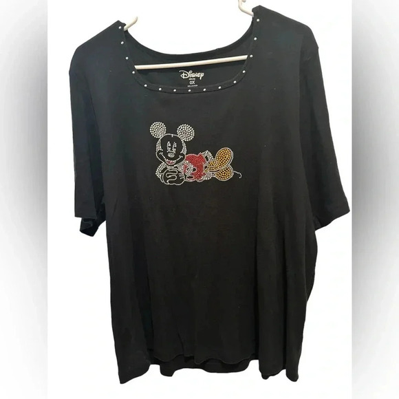 Disney Mickey Mouse Rhinestone Women’s Blouse - Picture 1 of 4